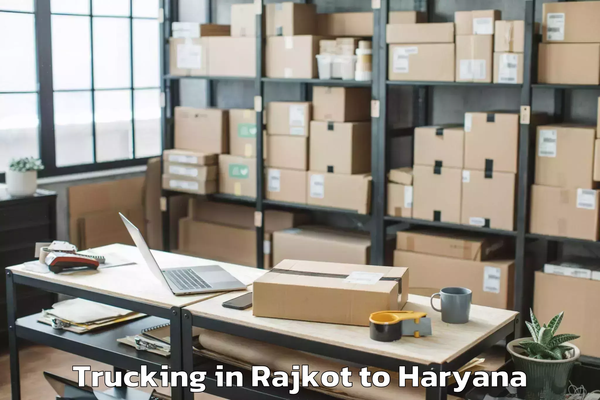 Reliable Rajkot to Gurgaon Central Mall Trucking